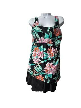 SHORE SHAPES plus size 16 modest skirted swimsuit NWT